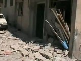 Syria فري برس  حمص حي جورة الشياح بحمص وأثار الدمار جراء القصف 30 6 2012 Homs