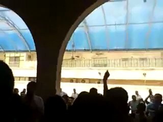 Syria فري برس  حماه المحتلة الطلبة الأحرار  جامع الايمان 29 6 2012 Hama