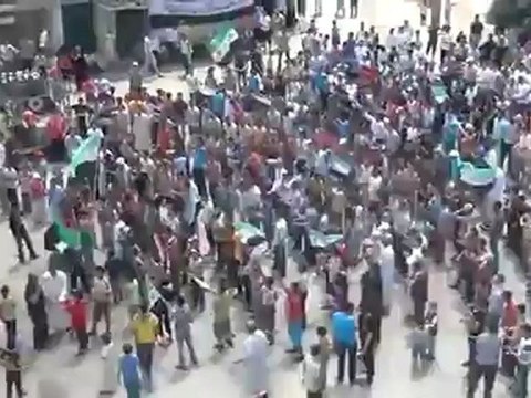 Syria فري برس حماه المحتلة باب القبلي في حماه تهتف لحمص ودوما 29 6 2012 Hama