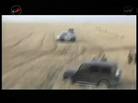 [ISS] Expedition 30 Landing Views From Helicopter