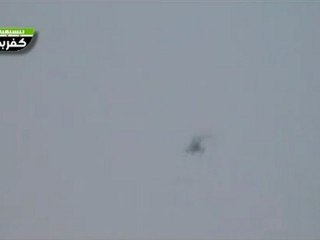 Syria فري برس ريف دمشق كفربطنا حوامة حربية تقصف بشكل عشوائي29 6 2012 Damascus