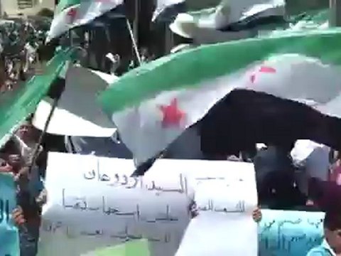 Syria فري برس ريف دمشق وادي بردى ديرقانون جمعة واثقون بنصرالله 29 6 2012 ج2 Damascus