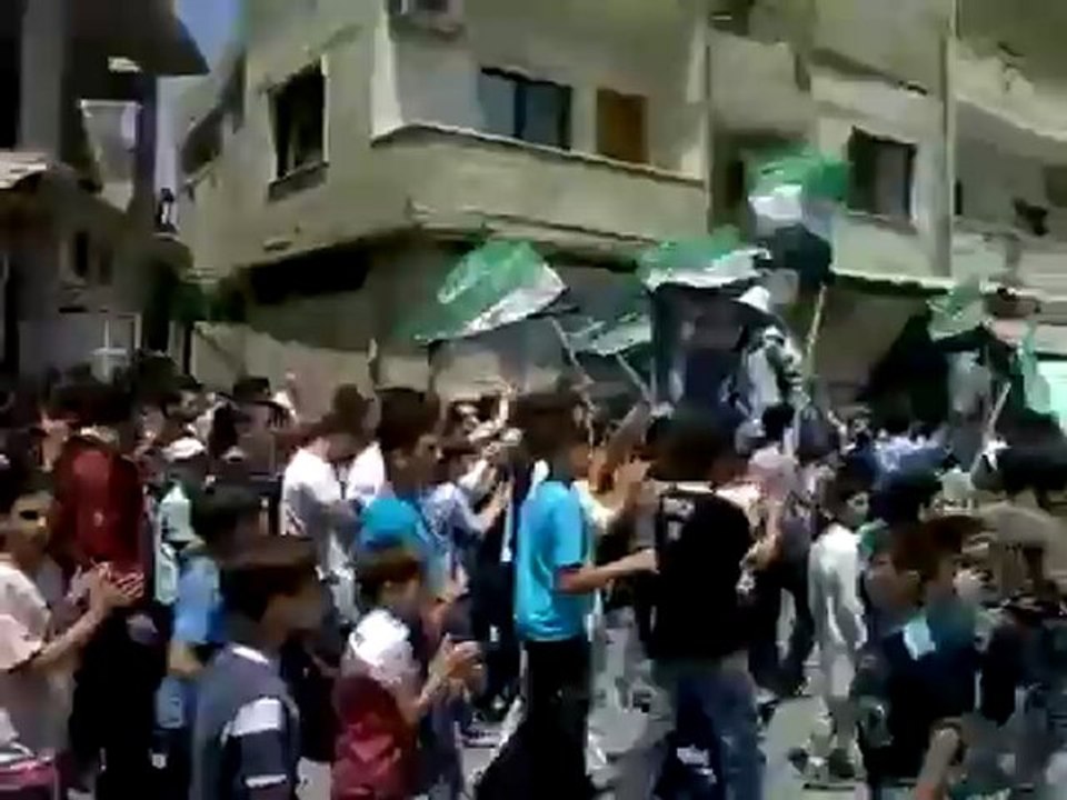 Syria فري برس ريف دمشق  وادي بردى ديرقانون جمعة واثقون بنصرالله 29 6 2012 ج1 Damascus