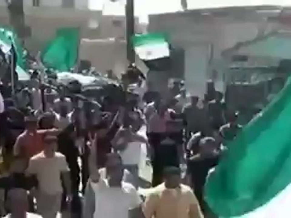 Syria فري برس ريف دمشق  ضمير تشييع الشهيدين خالد عيسى ومحمد الهويش 2012 6 29 Damascusv