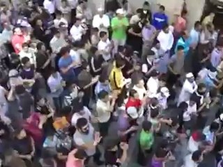 Syria فري برس  ريف دمشق يبرود  مظاهرة رائعة للثوار الأحرار 29 06 2012    ج 4 Damascus
