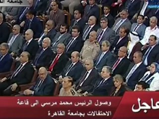 Mursi sobre Siria y palestinos