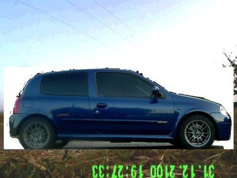 Clio 2 RS ph1 : Accélération 0-100kmh vidéo extérieure - Acceleration 0-100kmh outside video