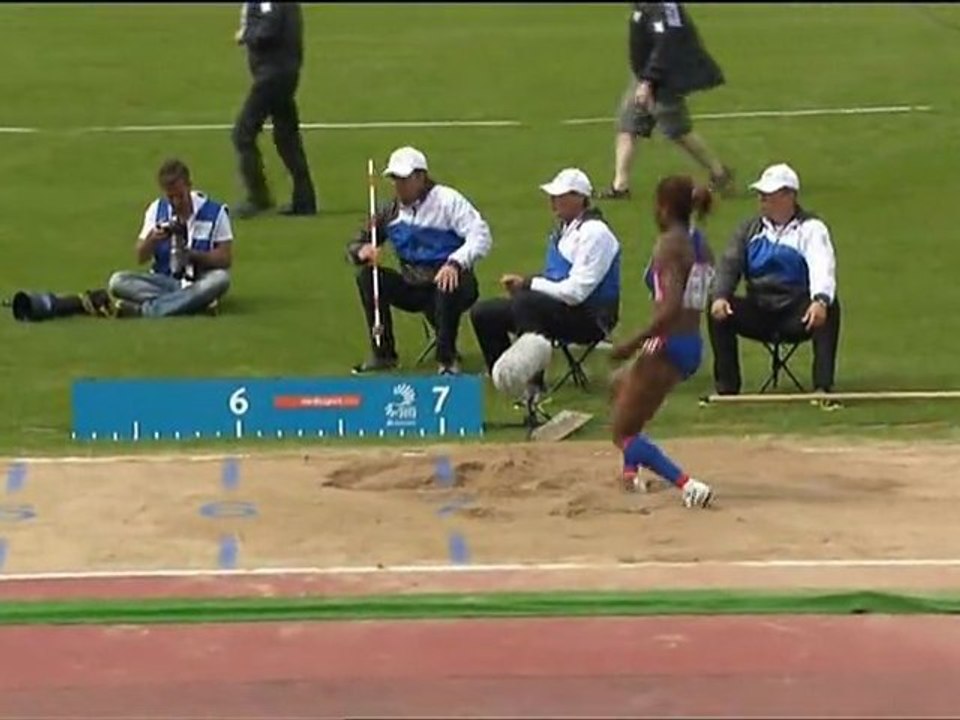 Résumé longueur de l'heptathlon+point après 5 épreuves, ChE 2012