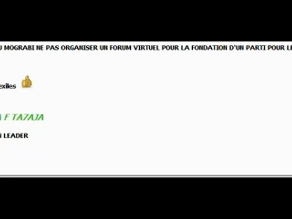 Les opposants Marocains unie.