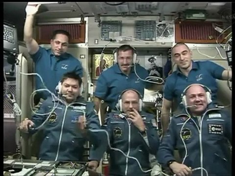 [ISS] Expedition 30 Hatch Opening & Welcome Ceremony
