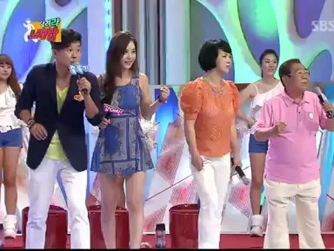 (Ship Sandeul Yeeun)120701 Wonder Girls Yeeun Sing and Got Award At 1000 Songs show (