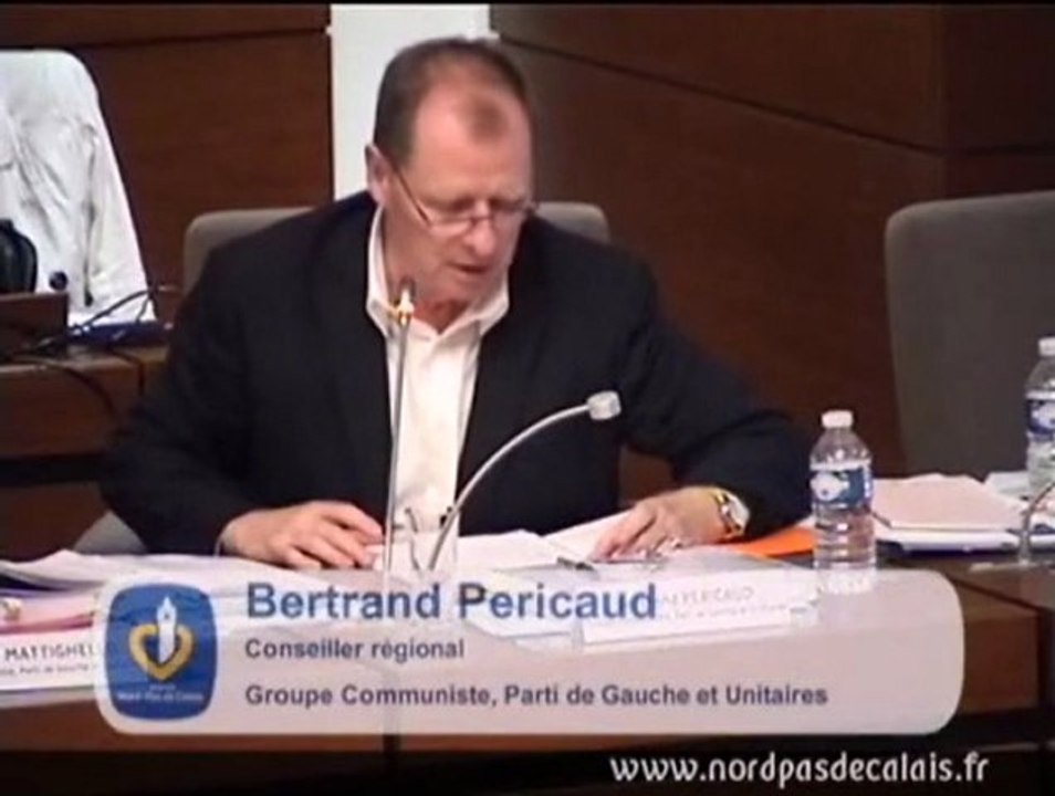 Intervention Bertrand Pericaud ligne Calais-Dunkerque et base aerienne de Cambrai 25-06-12