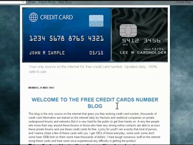 100% valid credit card numbers