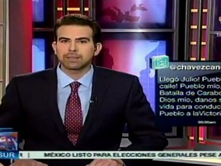 Chávez saluda a sus seguidores a través de Twitter