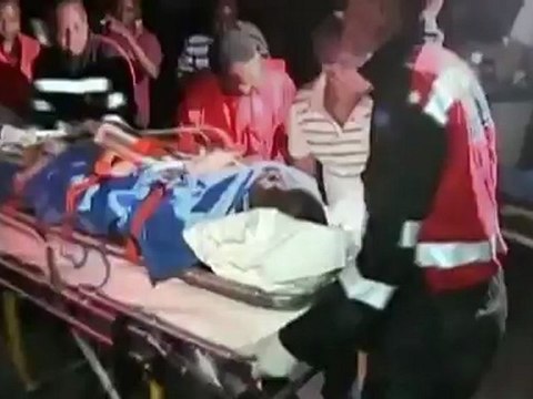 Wounded attack victims arrive in Nairobi.