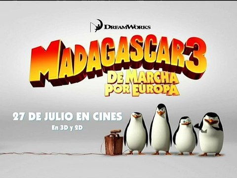 Madagascar 3 - De Marcha Por Europa Spot3 HD [10seg] Español [Eurocopa 2012 TODOS CON LA ROJA]