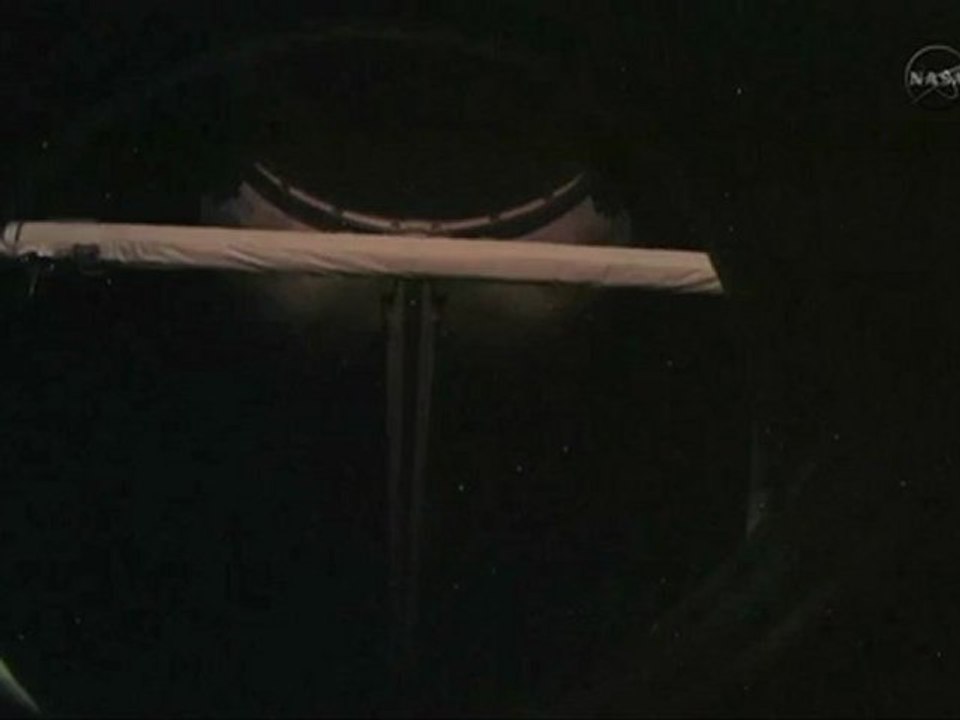 [STS-135] Shuttle Atlantis' Undocking From Inside ISS