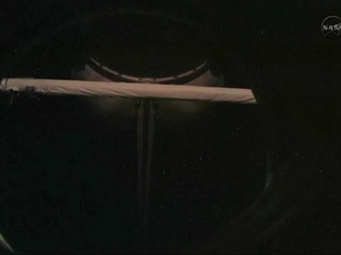 [STS-135] Shuttle Atlantis' Undocking From Inside ISS