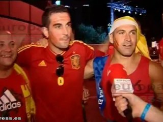Los fans de 'La Roja' se unen para celebrar el triunfo