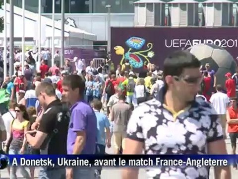 Les supporters français et anglais avant France-Angleterre