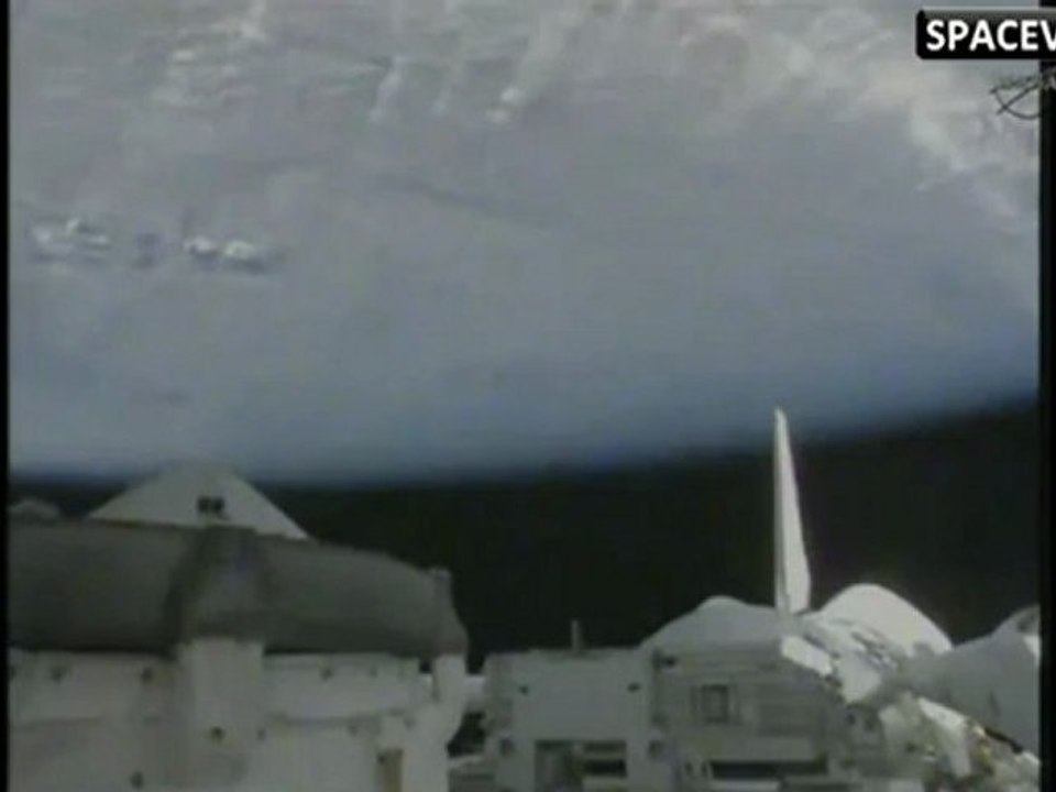 [STS-133] Payload Bay Doors Opening