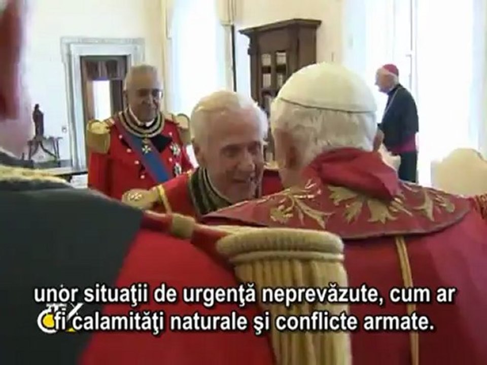 Benedict al XVI-lea l-a primit pe Marele Maestru al Ordinului de Malta