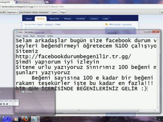 Facebook Durum Beğendirme :)