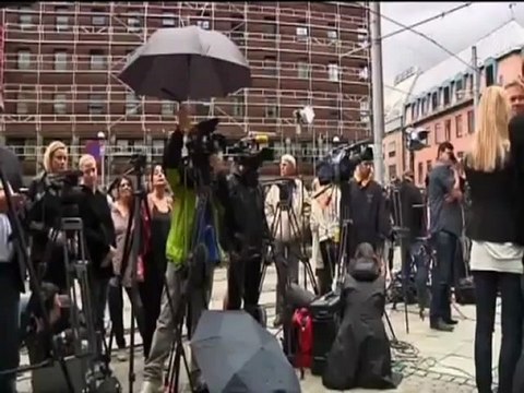 Llegada de Anders Behring Breivik al juzgado