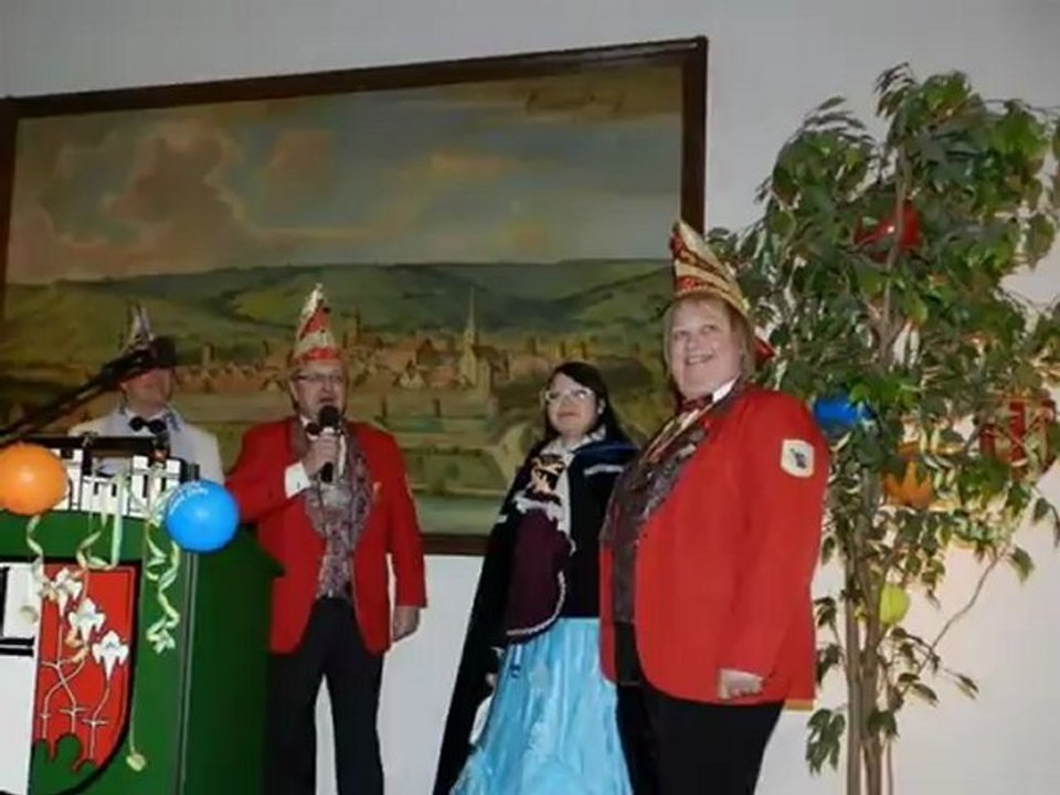 Rathaussturm Hammelburg 07.01.2012 HA KA GE am Marktpaltz Rathauskeller