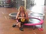Monya fitness pilates sul trampolino elastico addome addominali diaframma torace respirazione