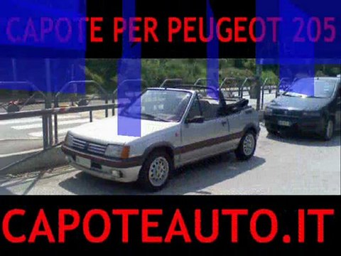 Capote cappotta Peugeot 205 cabrio auto epoca