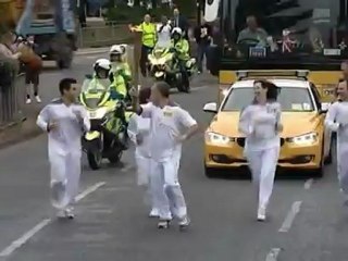 Boys try to snatch Olympic torch