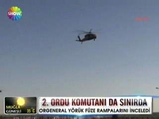 Servet Yörük sınırda füzeleri inceledi - 30 haziran 2012