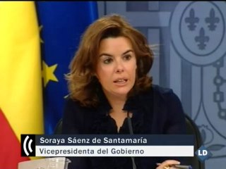 Soraya lanza un mensaje de tranquilidad a los inversores de Bankia