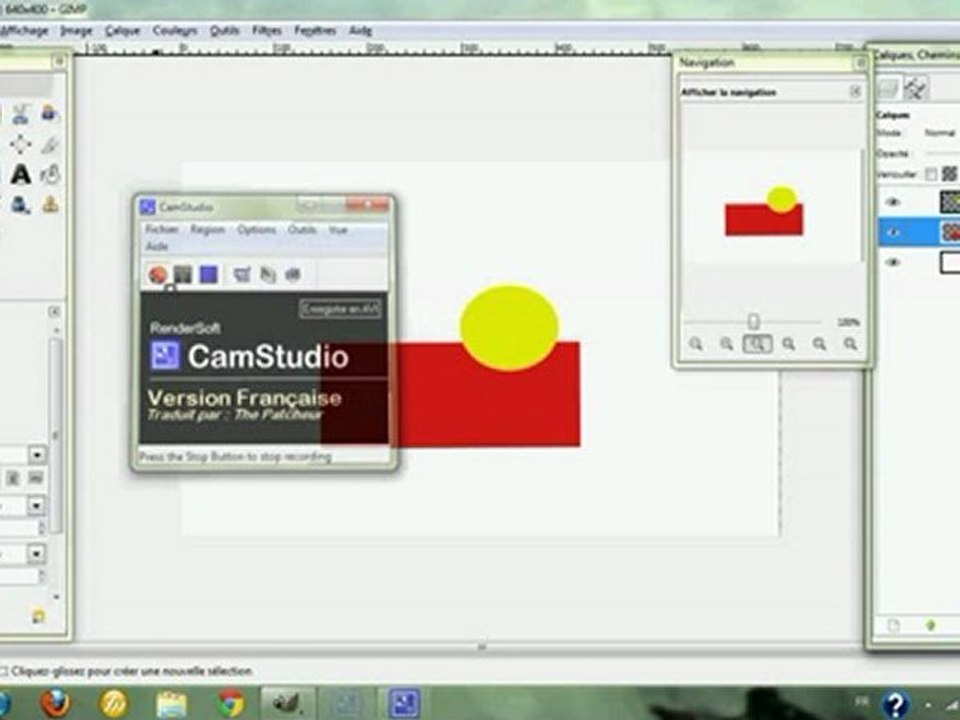 GIMP Outil inclinaison