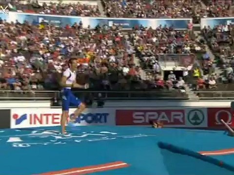 Helsinki 2012, pole vault final full contest (Lavillenie 5.97m, Otto 5.92m)
