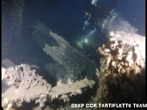 plongee recycleur epave marechal canrobert marseille deep ccr tartiflette team