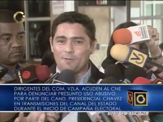 Vecchio denuncia "abuso" de los medios del Estado en cobertura a candidatura de Chávez