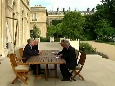 France's Hollande meets German president Gauck
