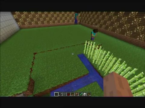 Tuto redstone Minecraft récolte automatisé de canne à sucre N°4. part 1