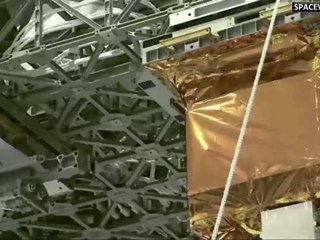 [STS-134] AMS-02 & ELC-3 Installed in Payload Canister