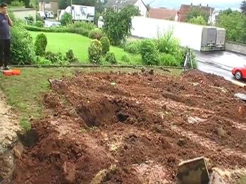 Ab ins Beet VOX mit Hubert und Matthias Aushub Schwimmbad Lustgarten Hammelburg Diebach