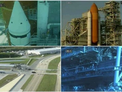 [STS-134] SRB IOP Waterbags Installed as Flow Continues Smoothly