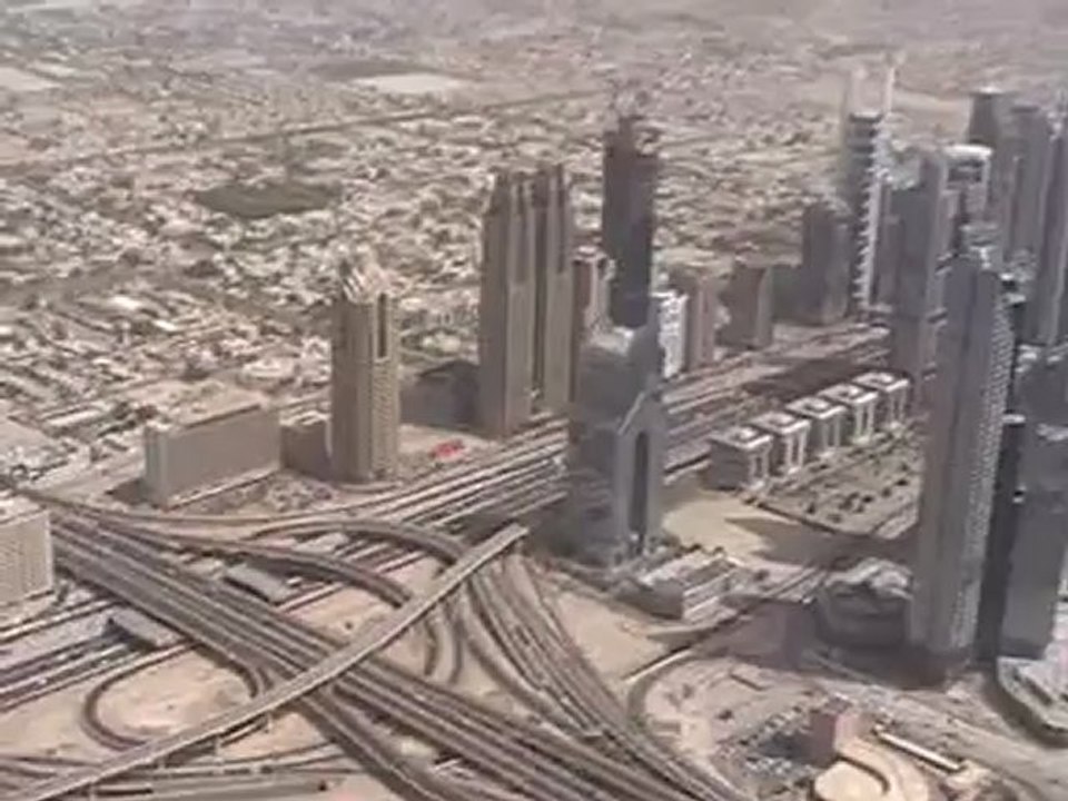 Burj Khalifa Dubai Video vom 124 Stock über Dubai höchster Turm der Welt