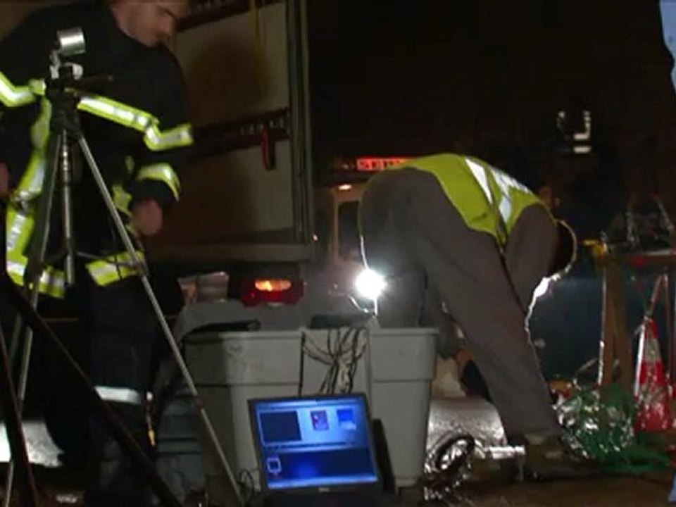 Derniers essais d'extraction de fumées dans le Tunnel de Champigny