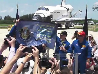 [STS-135] Crew Remarks to KSC Employees & NASA