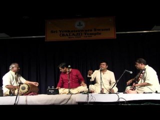 CARNATICA BROTHERS AT SRI VENKATESWARASWAMY TEMPLE IN CHICAGO: MAIN KRITHI -1