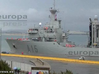 Despliegue de un buque de la Armada en Australia