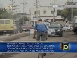 Denuncian paralización de obras en el Zulia por falta de mantenimiento