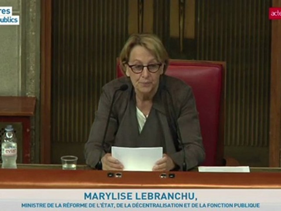 Lebranchu : Nous voulons une fonction publique exemplaire